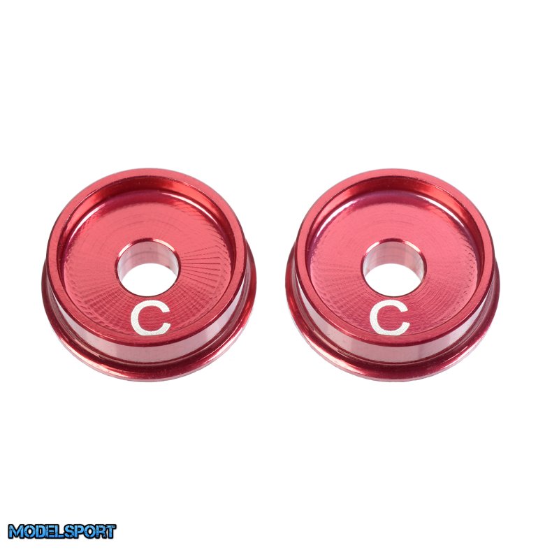 Team Corally - Alum. Lower Arm Cap SSX-12 - C - 2.0mm - 2 Pcs