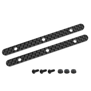 Team Corally - Chassis Brace Stiffener - Rear - fits part C-00180-016-2 - Carbon 2.5mm - 2 Pcs
