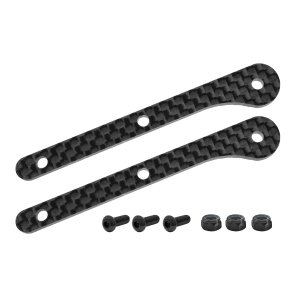 Team Corally - Chassis Brace Stiffener - Front - fits part C-00180-104 - Carbon 2.5mm - 2 Pcs