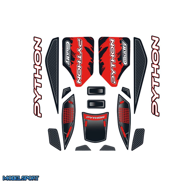 Team Corally - Body Decal Sheet - Python XP 6S - 2021 - 1 pc
