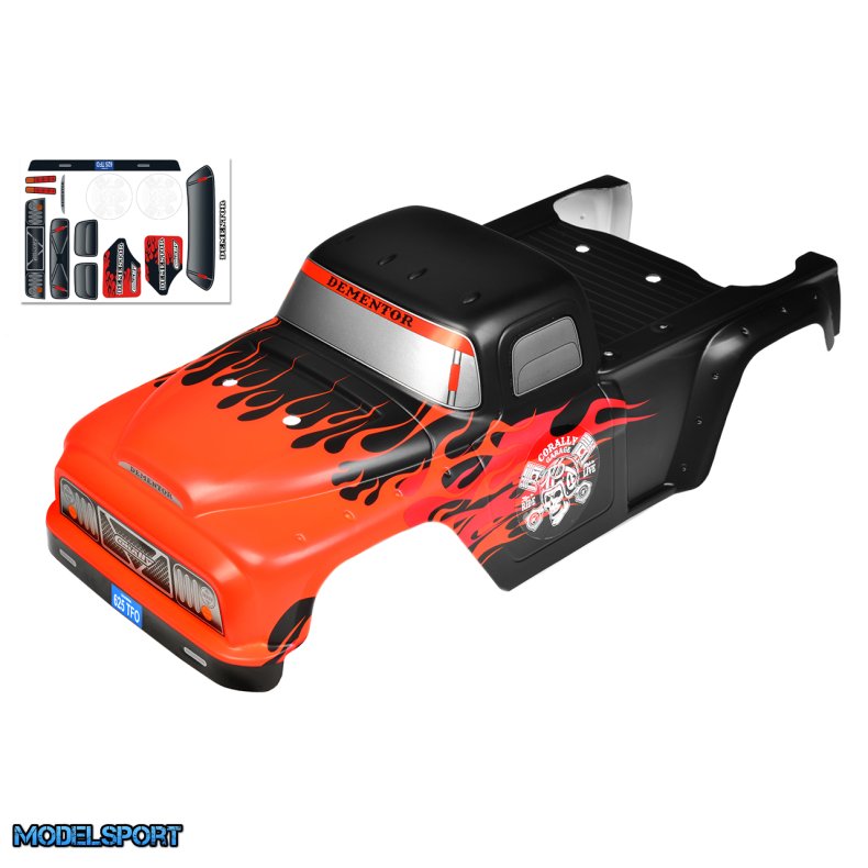 Team Corally - Polycarbonate Body - Dementor XP 6S - Painted - Cut - Decals - Accessories - 1 Pc