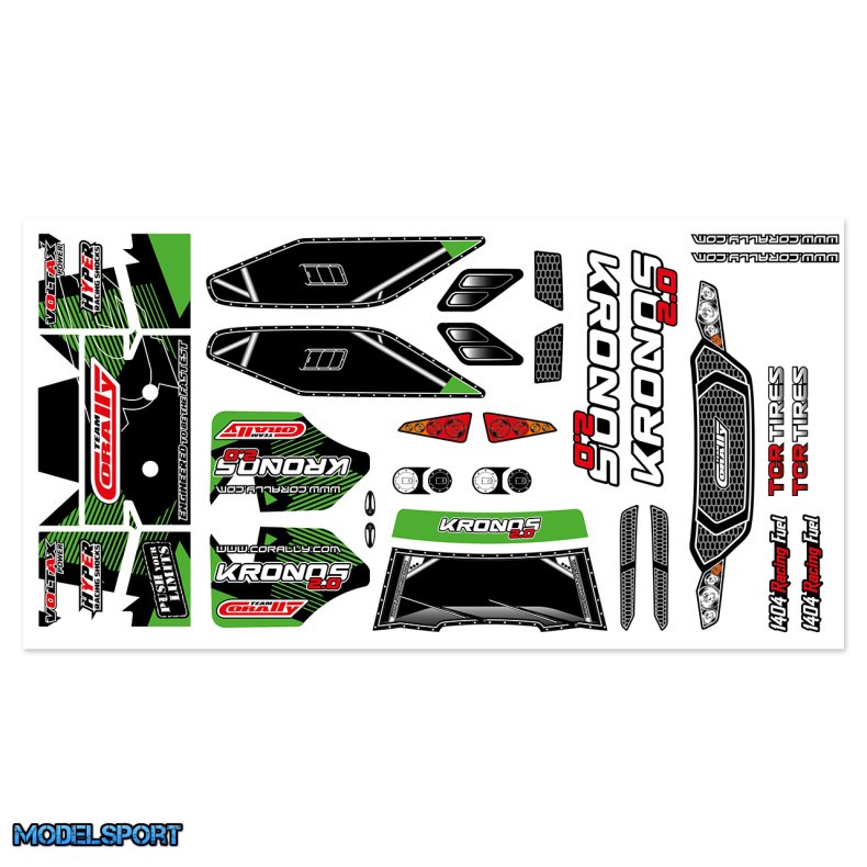 Team Corally - Body Decal Sheet - Kronos - 2024 - 1pc
