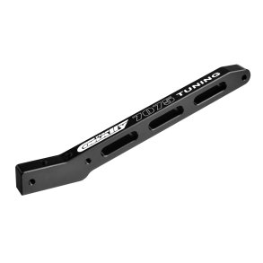 Team Corally - Chassis Brace Xtreme - Rear - Aluminum 7075 - Hard Anodised - Black - Made In Italy - fits SWB Chassis- 1pc
