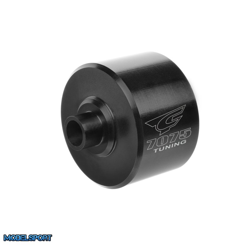 Team Corally - Diff Case Xtreme - 35mm - Aluminum 7075 - Hard Anodised - Black - Center - Made in Italy - 1 Pc