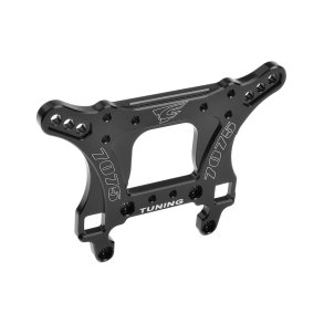 Team Corally - Shock Tower Xtreme - MT Front - Aluminum 7075 - 5mm - Hard Anodised - Black - Made In Italy
