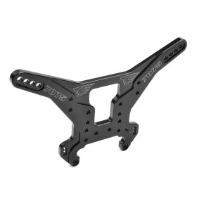 Team Corally - Shock Tower Xtreme - MTS Rear - Aluminum 7075 - 5mm - Hard Anodised - Black - Made In Italy