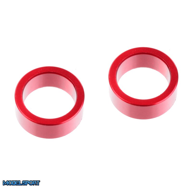 Team Corally - HDA Suspension Arm Insert - Inner - Aluminum - Red - 2 Pcs