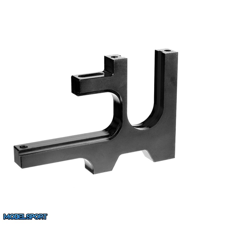 Team Corally - Motor Bulkhead - Aluminum - for 52T Spur Gear - Black - 1 Pc